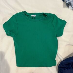 Green garage tee